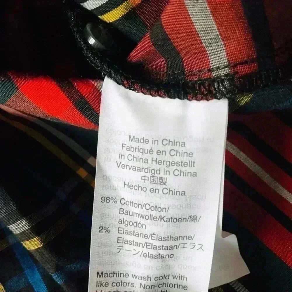 New J. Crew Plaid Slim Shirt Sz 2